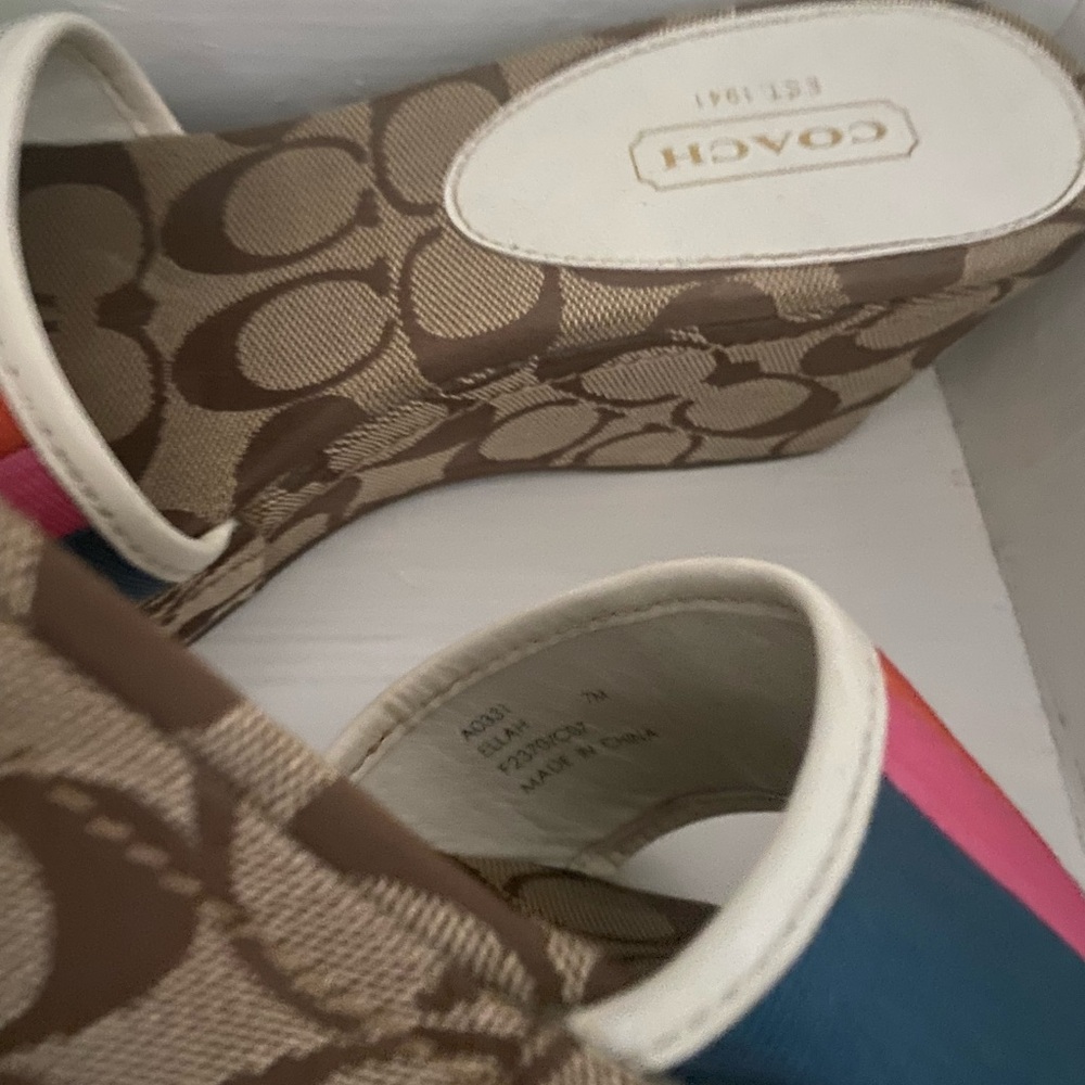 Coach Ellah Women's Multicolor Slide Sandals - Picture 5 of 9